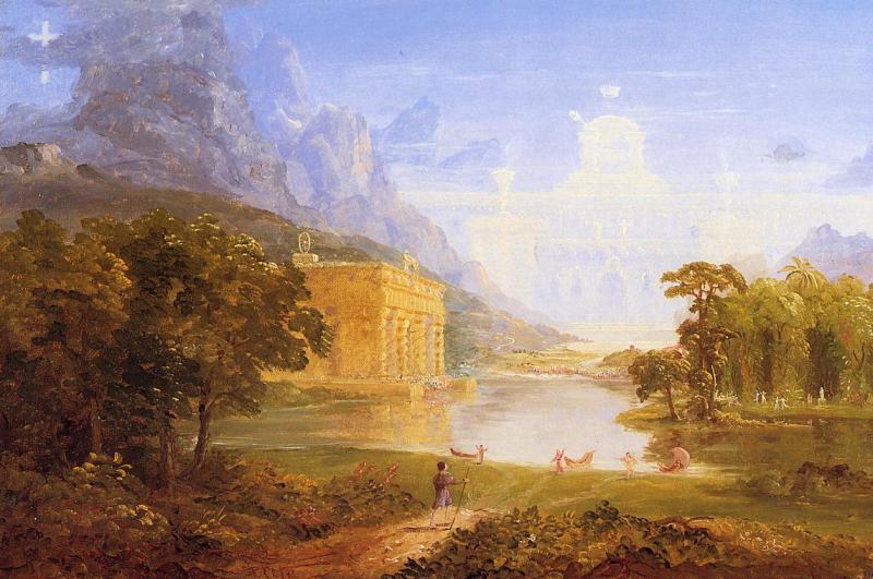 Thomas Cole The Cross and the World Sweden oil painting art